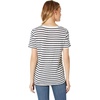 image:imageSplendid Zoe Short Sleeve Cotton Modal Slub Crew NeckNavyOff White