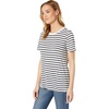 image:imageSplendid Zoe Short Sleeve Cotton Modal Slub Crew NeckNavyOff White
