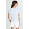 image:imageSplendid Zoe Short Sleeve Cotton Modal Slub Crew NeckPeriwinkle White Stripe
