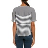 image:imageSplendid Zoe Short Sleeve Cotton Modal Slub Crew NeckStripe Navy