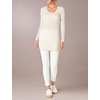 image:imageSplendid Zoe Short Sleeve Cotton Modal Slub Crew NeckSwan