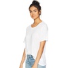 image:imageSplendid Zoe Short Sleeve Cotton Modal Slub Crew NeckWhite