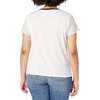 image:imageSplendid Zoe Short Sleeve Cotton Modal Slub Crew NeckWhite Stripe