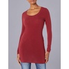 image:imageSplendid Zoe Short Sleeve Cotton Modal Slub Crew NeckWine