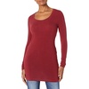 image:imageSplendid Zoe Short Sleeve Cotton Modal Slub Crew NeckWine