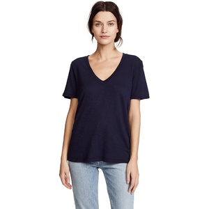 image:imageSplendid Womens Cotton Modal Slub V TeeNavy Blue