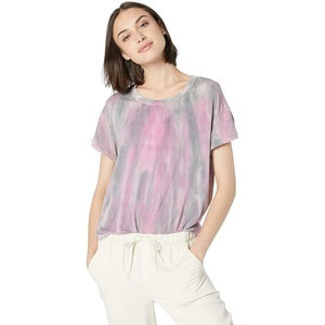 image:imageSplendid Zoe Short Sleeve Cotton Modal Slub Crew NeckMulti Color