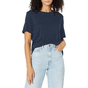 image:imageSplendid Zoe Short Sleeve Cotton Modal Slub Crew NeckNavy