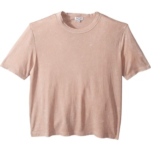 image:imageSplendid Zoe Short Sleeve Cotton Modal Slub Crew NeckPink  Beige