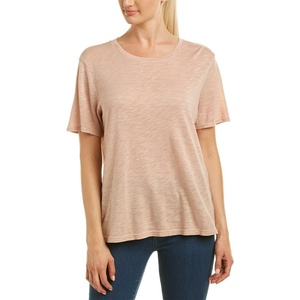 image:imageSplendid Zoe Short Sleeve Cotton Modal Slub Crew NeckPinkBeige
