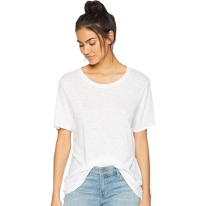image:imageSplendid Zoe Short Sleeve Cotton Modal Slub Crew NeckWhite