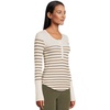 image:imageSplendid Thermal Forevr Stripe HenleyPale Oak HeatherSoft Chocolate