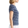 image:imageSplendid Womens Cap Sleeve Knit Tee ShirtNavyWhite