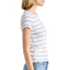 image:imageSplendid Womens Cap Sleeve Knit Tee ShirtOliveWhite
