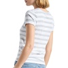 image:imageSplendid Womens Cap Sleeve Knit Tee ShirtOliveWhite