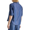 image:imageSplendid Womens Indigo Short Sleeve Woven TopDark Indigo