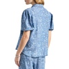 image:imageSplendid Womens Indigo Short Sleeve Woven TopFloral Indigo
