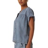 image:imageSplendid Womens Woven Short Sleeve TopIndigo