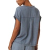 image:imageSplendid Womens Woven Short Sleeve TopIndigo