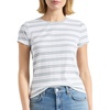 image:imageSplendid Womens Cap Sleeve Knit Tee ShirtOliveWhite