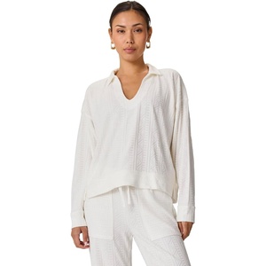 image:imageSplendid Womens Long Sleeve Snit PoloPaper