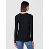 image:imageSplendid Valley 2x1 Rib Long Sleeve VNeckBlack