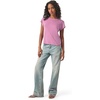 image:imageSplendid Womens 1x1 Faye Crewneck TeeRaspberry Ice