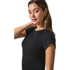 image:imageSplendid Womens Faye 1x1 Crew Neck TeeBlack