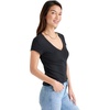 image:imageSplendid Womens Faye 1x1 V Neck TeeBlack