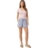 image:imageSplendid Womens Faye 1x1 V Neck TeeFragrent Lilac Stripe