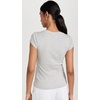 image:imageSplendid Womens Faye 1x1 V Neck TeeHeather Grey