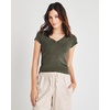 image:imageSplendid Womens Faye 1x1 V Neck TeeOlive