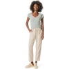 image:imageSplendid Womens Faye 1x1 V Neck TeeSoft Vintage Olive Branch Stripe