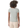 image:imageSplendid Womens Faye 1x1 V Neck TeeSoft Vintage Olive Branch Stripe