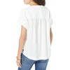 image:imageSplendid Womens Womens Wynne Crepe Short Cap Sleeve BlouseWhite