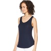 image:imageSplendid Womens Zuma 2x1 Rib Scoop Tank TopNavy