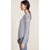 image:imageSplendid Zander Long Sleeve Cotton Modal Slub Easy Crew TeeNavyOffwhite