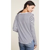 image:imageSplendid Zander Long Sleeve Cotton Modal Slub Easy Crew TeeNavyOffwhite