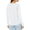 image:imageSplendid Zander Long Sleeve Cotton Modal Slub Easy Crew TeeWhite