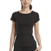 image:imageSplendid Abbie Short Sleeve Modal Jersey Crew TeeDark Black