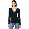 image:imageSplendid Valley 2x1 Rib Long Sleeve VNeckBlack