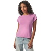 image:imageSplendid Womens 1x1 Faye Crewneck TeeRaspberry Ice