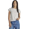 image:imageSplendid Womens Faye 1x1 Crew Neck TeeHeather Grey