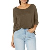 image:imageSplendid Zander Long Sleeve Cotton Modal Slub Easy Crew TeeMilitary Olive
