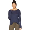 image:imageSplendid Zander Long Sleeve Cotton Modal Slub Easy Crew TeeNavy