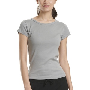 image:imageSplendid Abbie Short Sleeve Modal Jersey Crew TeeGrey