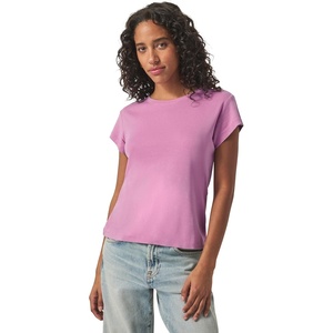 image:imageSplendid Womens 1x1 Faye Crewneck TeeRaspberry Ice