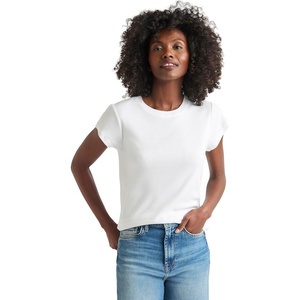 image:imageSplendid Womens Faye 1x1 Crew Neck TeeWhite