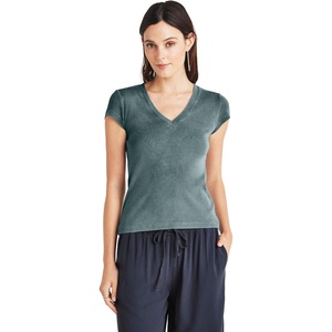 image:imageSplendid Womens Faye 1x1 V Neck TeeSeaside