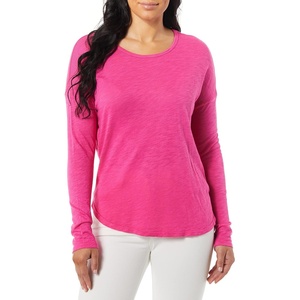 image:imageSplendid Zander Long Sleeve Cotton Modal Slub Easy Crew TeePink Nebula